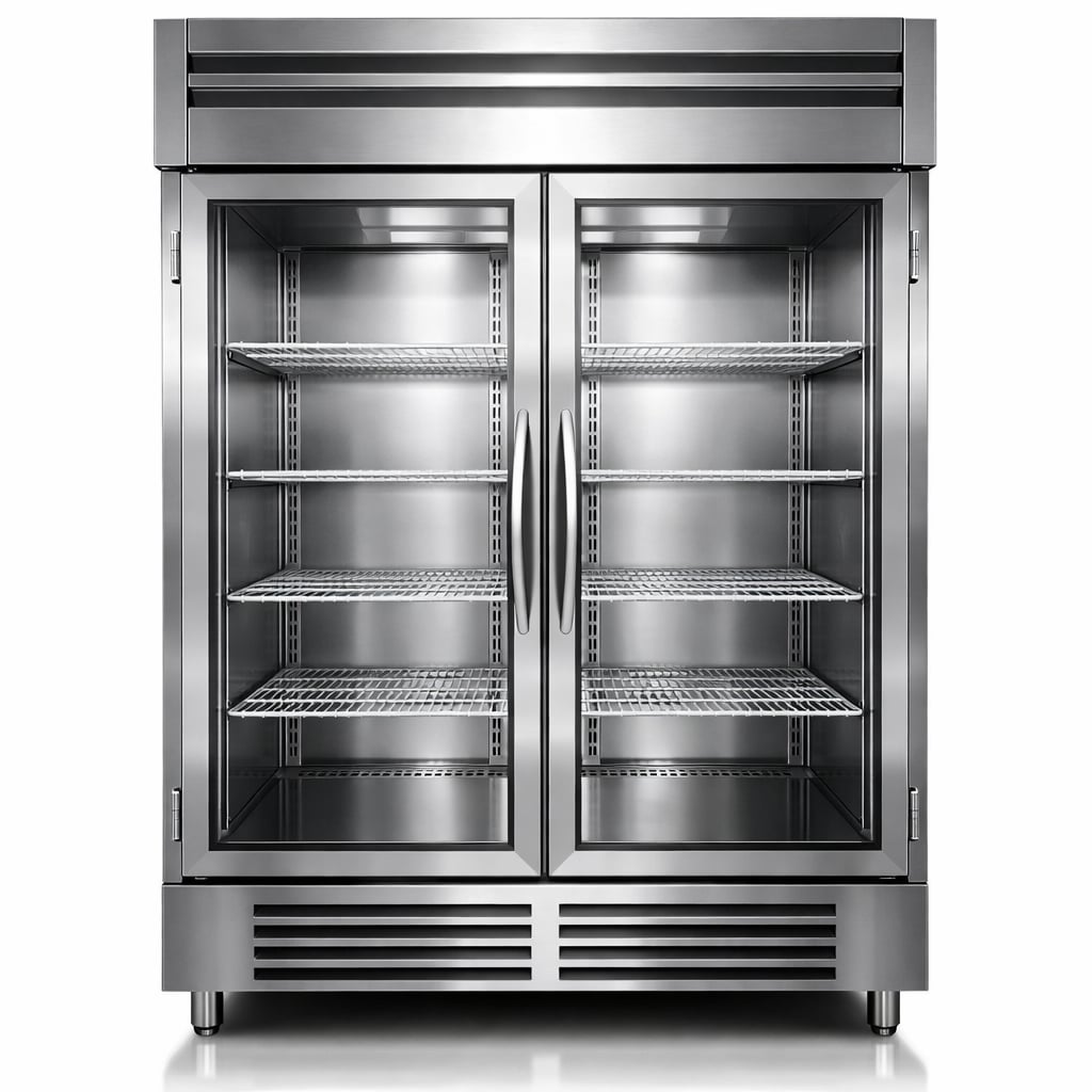 Reach-in cooler 2-door