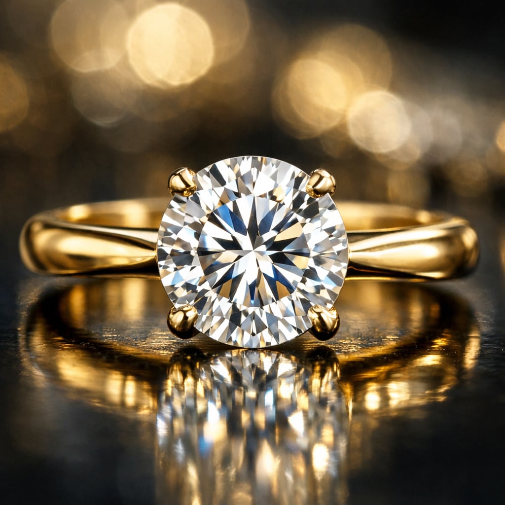 House signature — Solitaire engagement ring